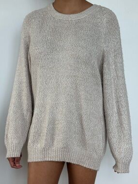 Cozy Women's Cream Knit Sweater